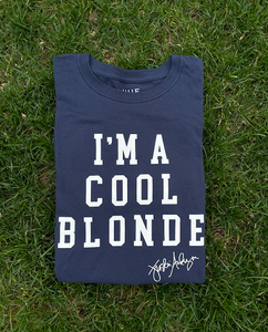 I'm a Cool Blonde Navy Tee Shirt